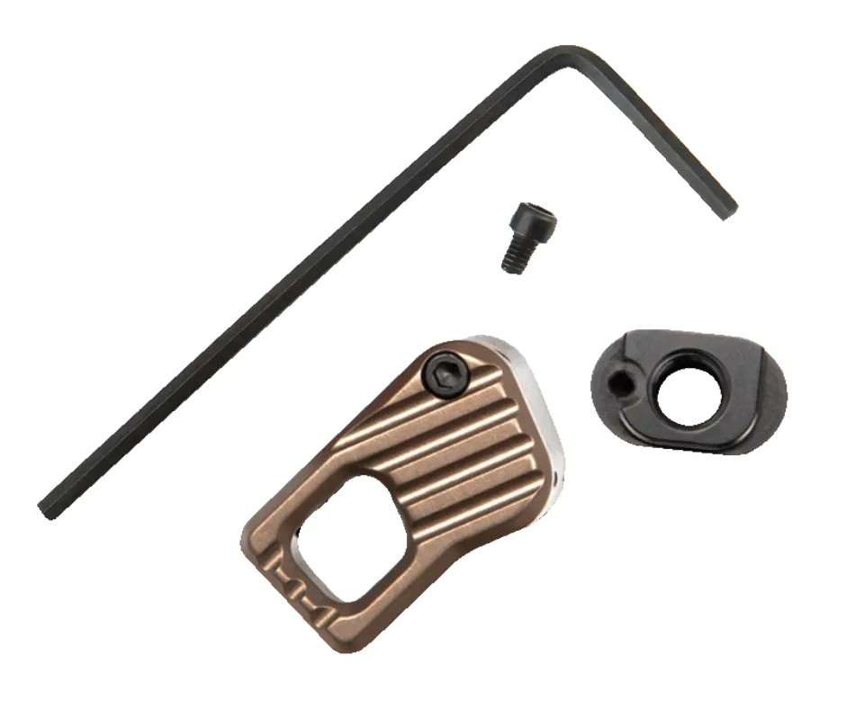 [BAD-EMMR-L-FDE] ENHANCED MODULAR MAGAZINE RELEASE - LARGE FINGER PAD KIT - ANODIZED FDE