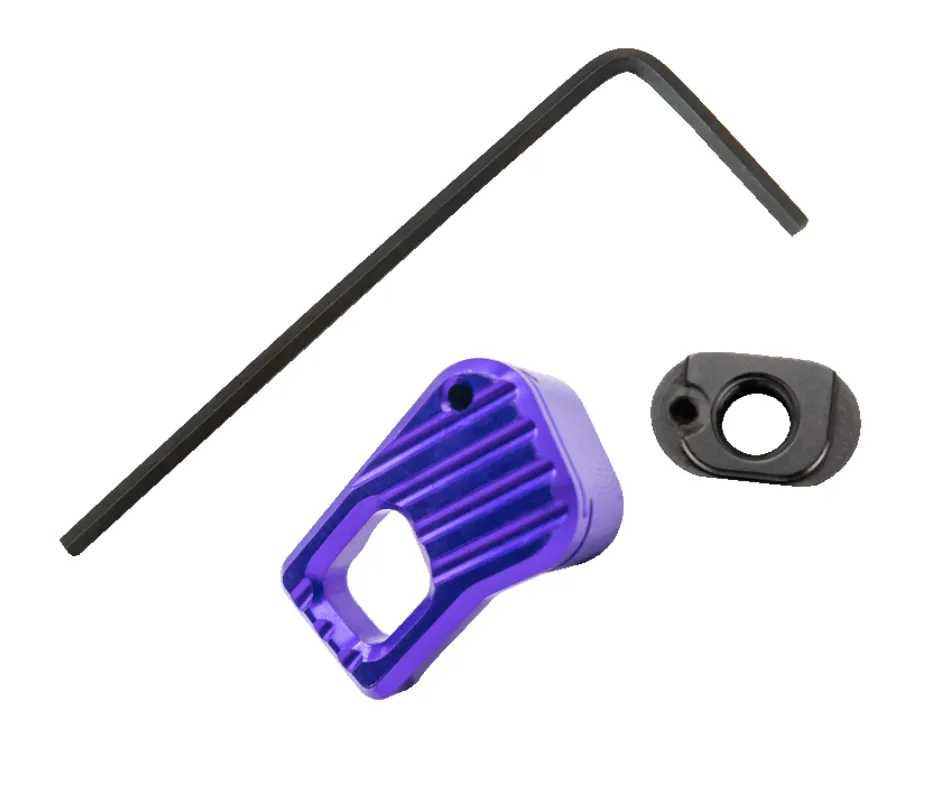 [BAD-EMMR-L-PURP] ENHANCED MODULAR MAGAZINE RELEASE - LARGE FINGER PAD KIT - ANODIZED PURPLE