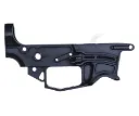 XIPHOS ® LIGHTWEIGHT BILLET 7075-T6 9MM BLOWBACK PCC LOWER RECEIVER, GLOCK MAGAZINE, BLACK ANODIZED - AR9