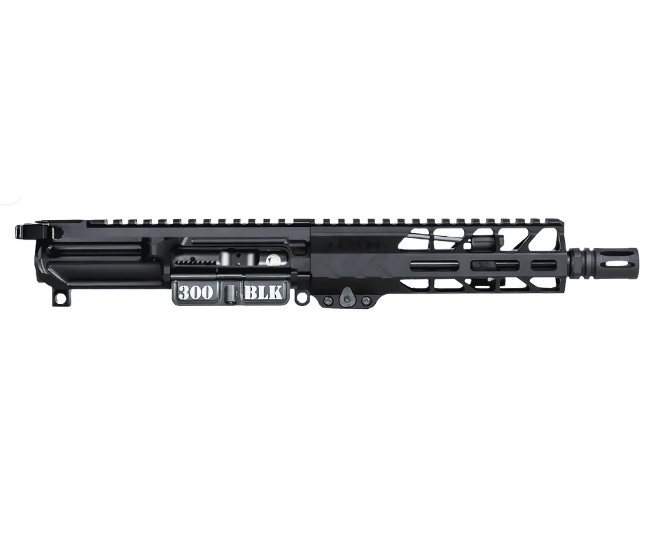 [AUTH-CUR-7.5-300BLK] AUTHORITY ELITE® AR15/M4 7.5" 300BLK COMPLETE BILLET UPPER RECEIVER WITH BCG AND RACK-15 AMBIDEXTROUS CHARGING HANDLE