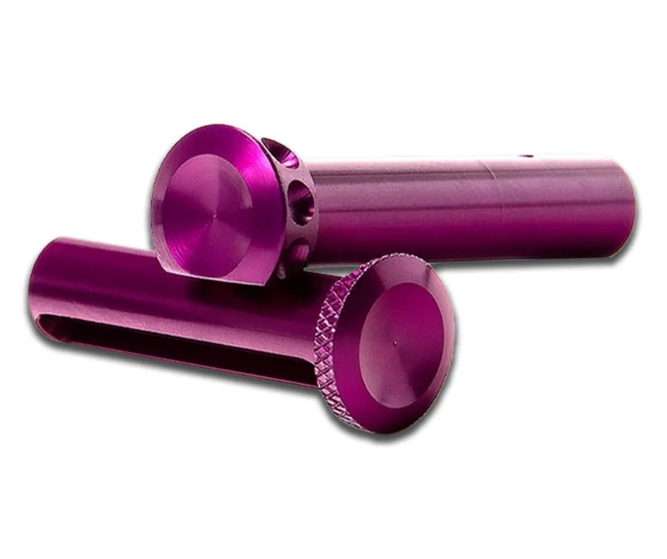 [BAD-EPS-AL-PURP] ENHANCED PIN SET - ALUMINUM 7075-T6 PIVOT & TAKEDOWN PINS - PURPLE ANODIZED - AR15/M16/M4